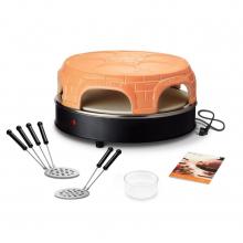 Emerio PO-116100.1 6-Persoons Pizzarette Terracotta/Zwart