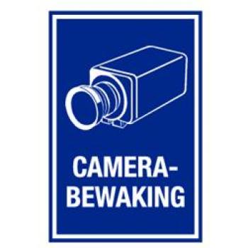 PVC muurbord met camera bewaking